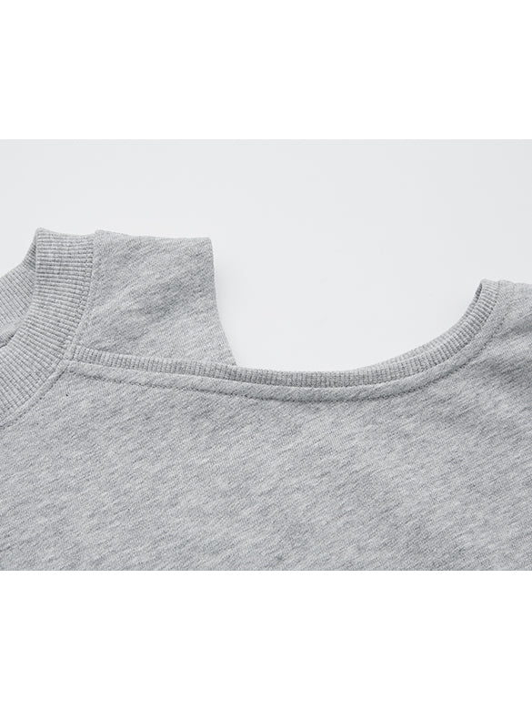 One-shoulder Cut-out Sweatshirt