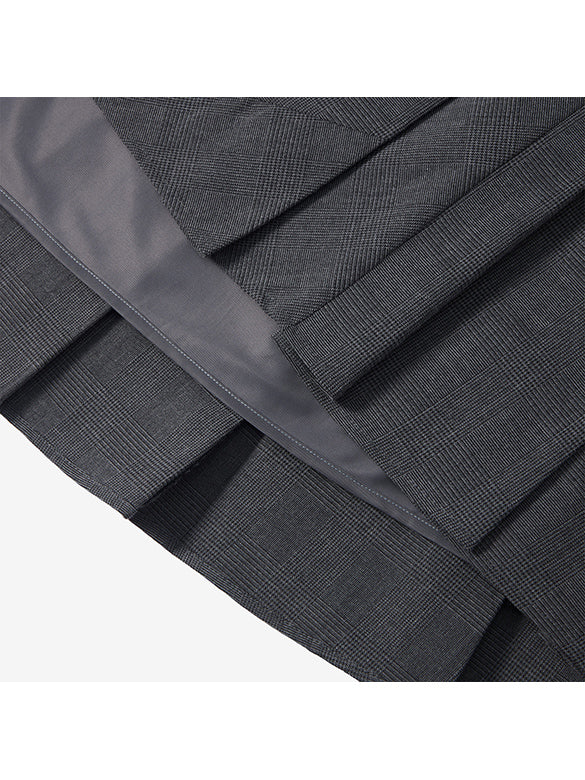 Design Switch Pleats Skirt