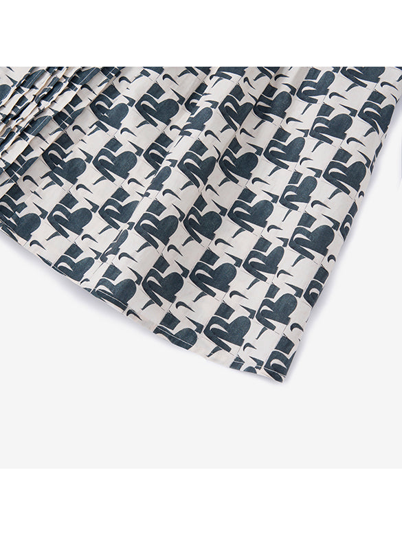 Monogram Printed Blouse