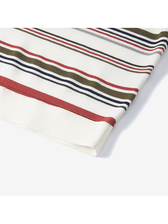 Retro Color Stripe Knit