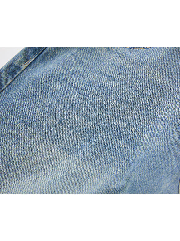 Belted Denim Pants