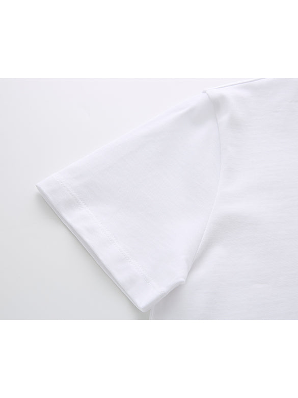 Embroidery One-point T-shirt