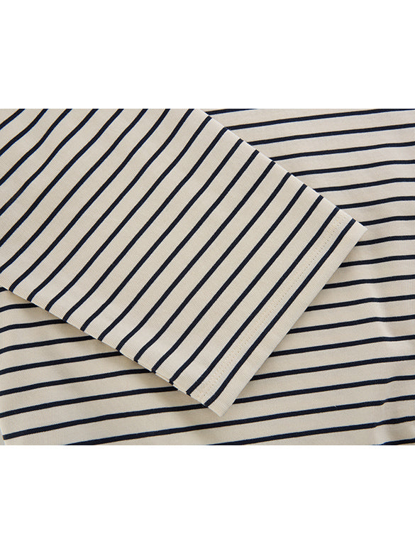 Waist Code Stripe Top