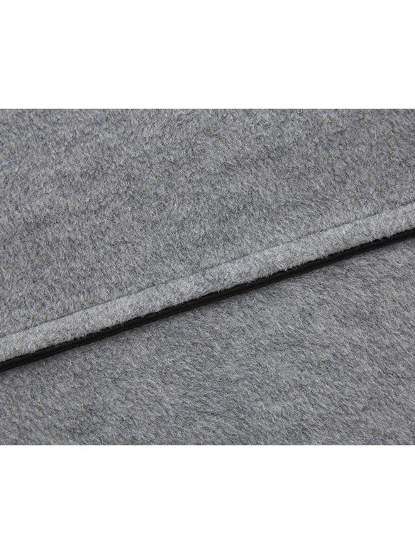 Bi-color Line Zipper Fleece Outer
