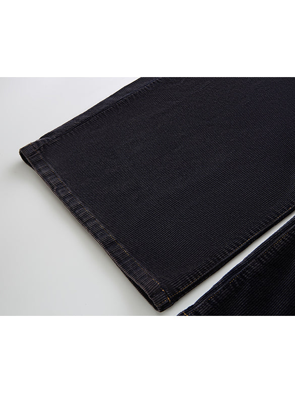 Belted Wide Corduroy Pants