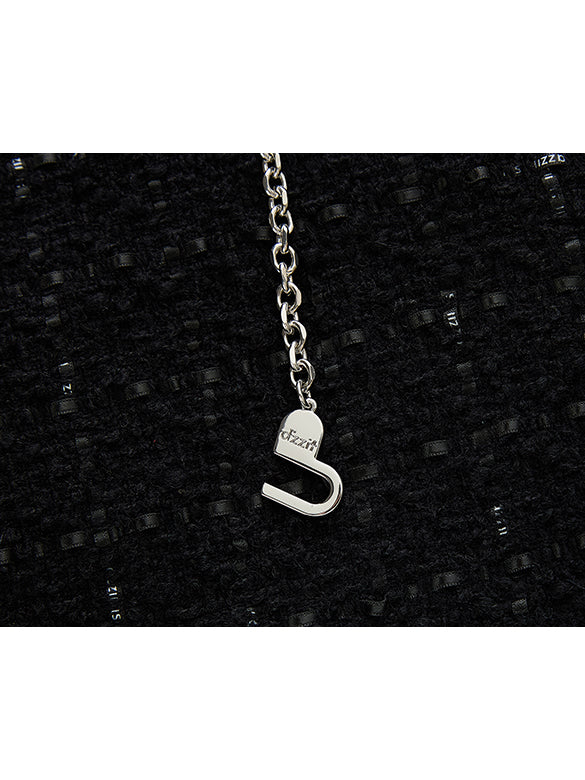 Pearl Belted Tweed Pants