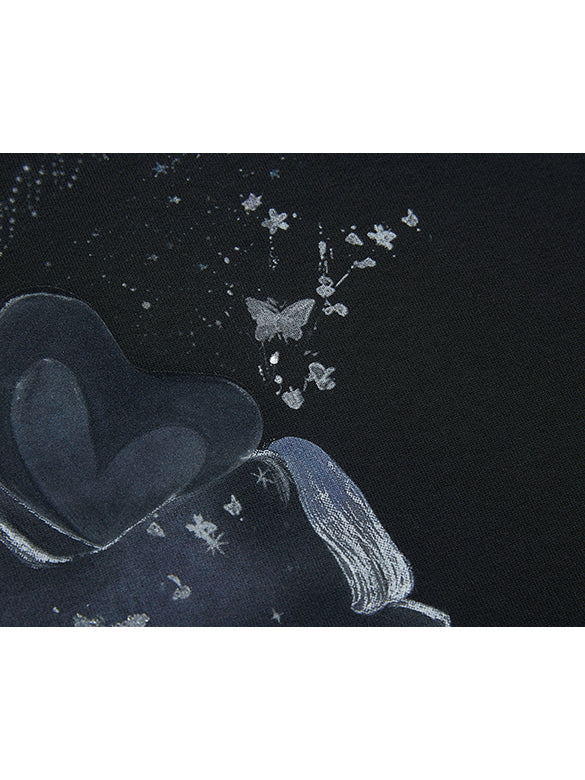 Printed Beads Sweatshirt