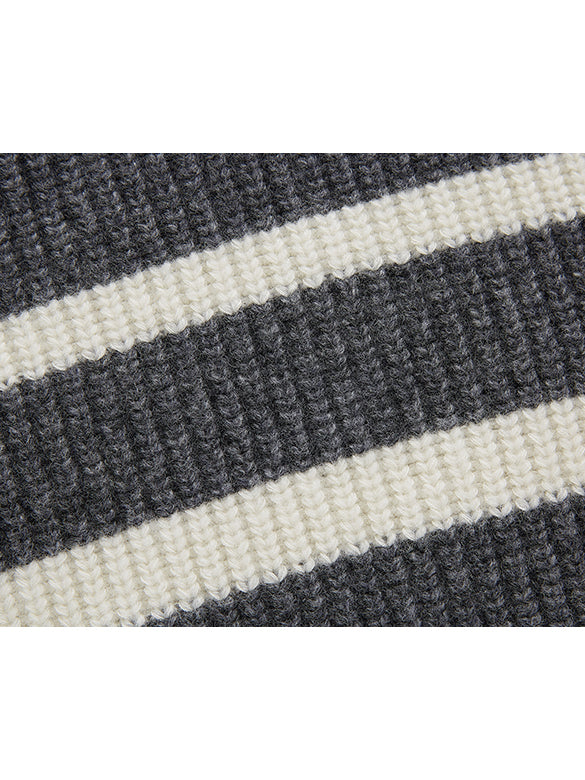 Pattern Zipper Knit