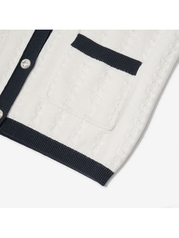 Piping Ensemble Knit Top