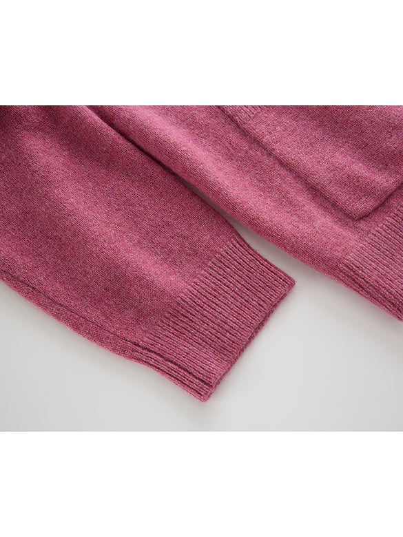 Asymmetry Design Color Knit Cardigan