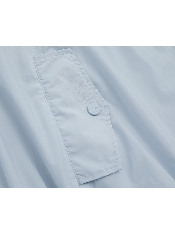 Sporty Hoodie Zipper Blouson