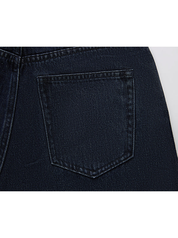 Belted Wide Denim Pants