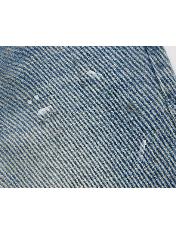 Painted & Beads Denim Pants