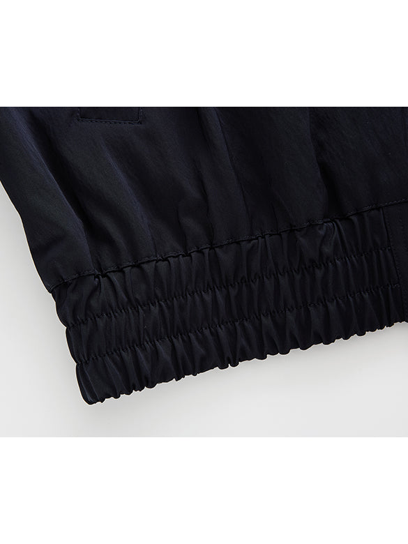 Sweat Hoodie Layered Blouson