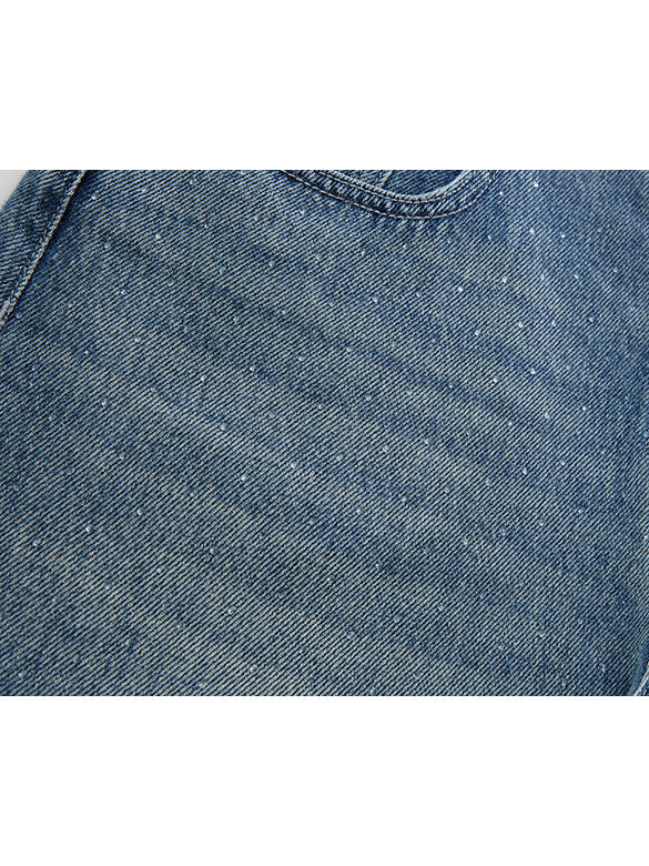 Beads Design Denim Pants