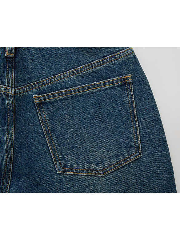 Hem Switch Flare Denim Pants