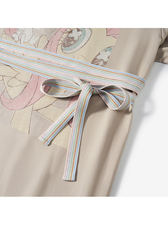 Ribbon Code Printed T-shirt