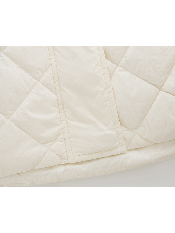 Corduroy Collar Monogram Down Vest
