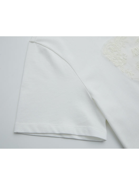 Unicorn Embroidery & Sequins T-shirt