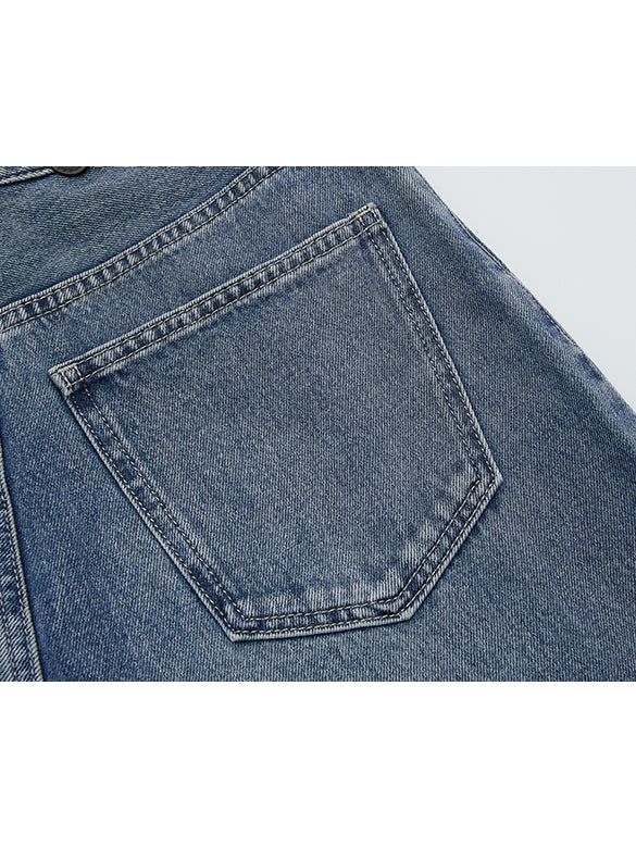 Butterfly Patch Denim Pants
