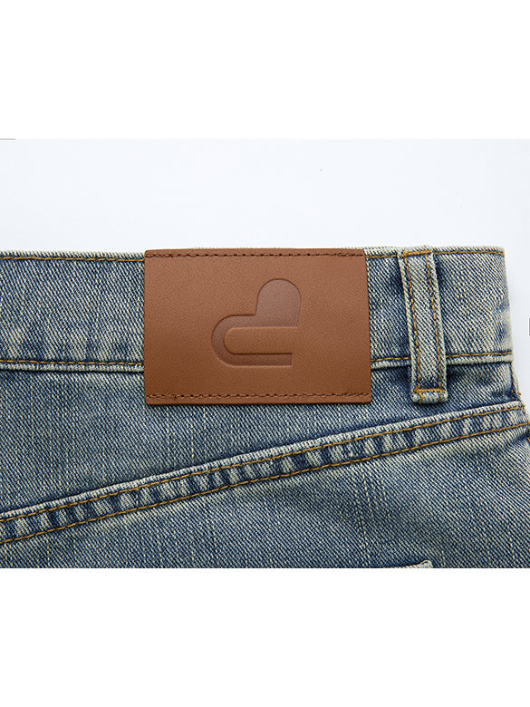 Seal Style Denim Short Pants