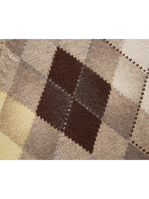 Argyle Knit Vest