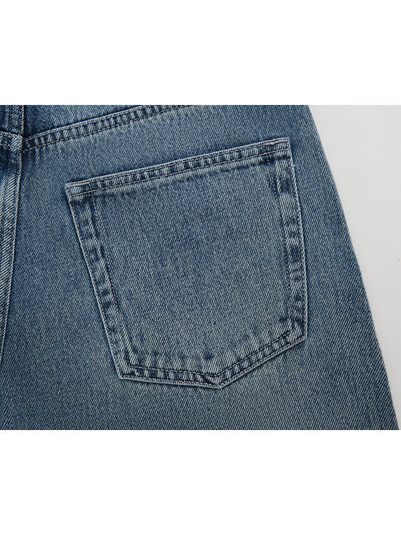 Beads Design Denim Pants