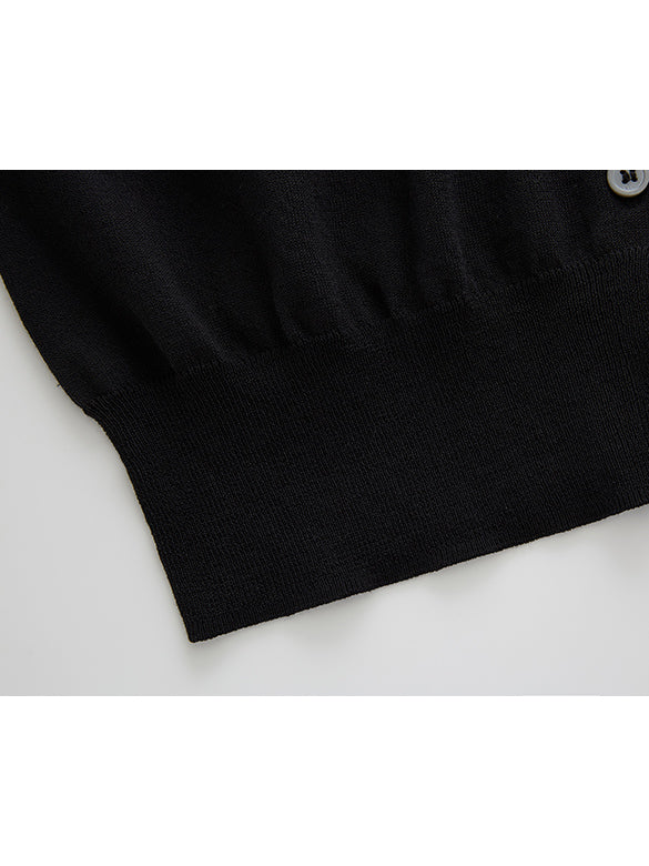 Cat Beads Knit Cardigan