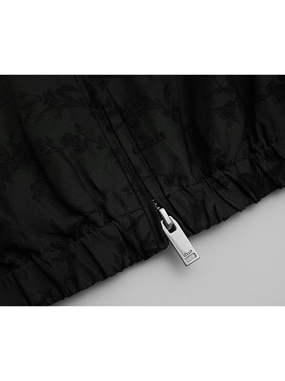 Unicorn Jacquard Sporty Zipper Blouson