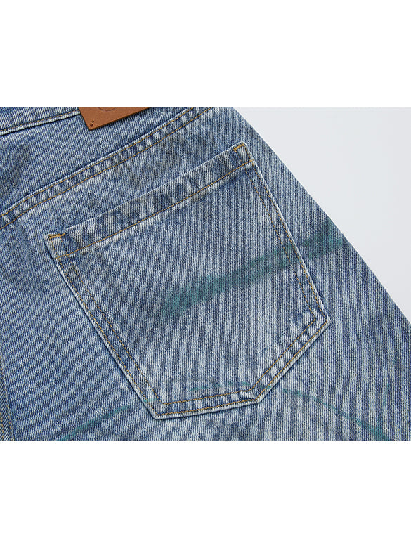 Character Printed Denim Pants