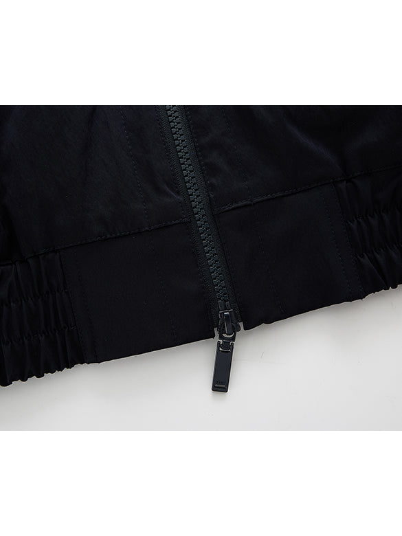Sweat Hoodie Layered Blouson