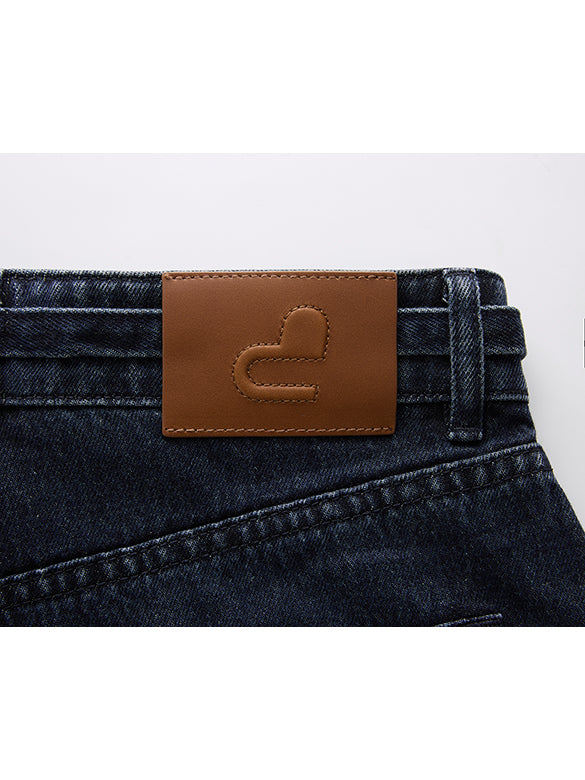 Belted Wide Denim Pants