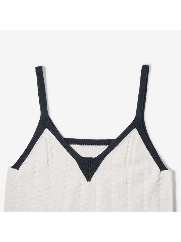 Piping Ensemble Knit Top