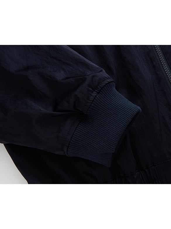 Sweat Hoodie Layered Blouson