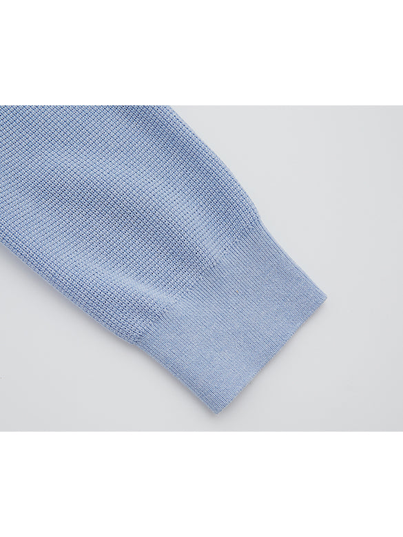 Embroidery Character Collar Knit