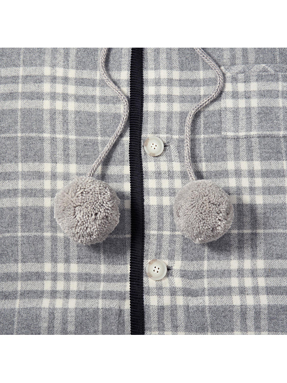 Reversible Pompon Hoodie Outer