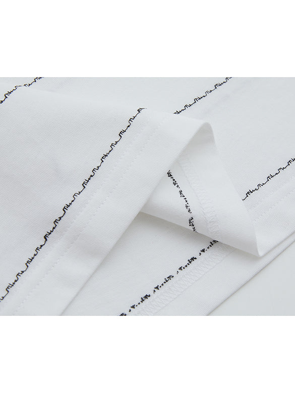 Horse Stripe Long-sleeves T-shirt