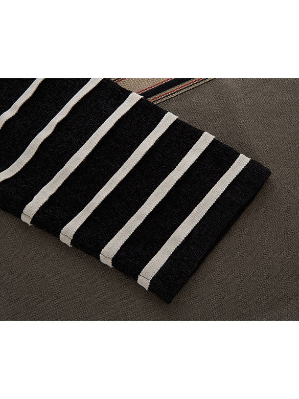 Mixed Stripe Design Knit Top