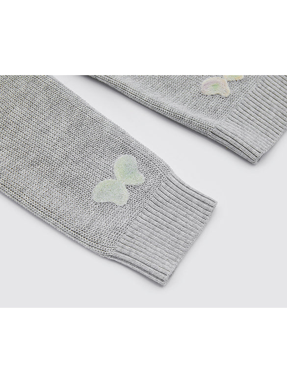 Butterfly Embroidery Knit Cardigan