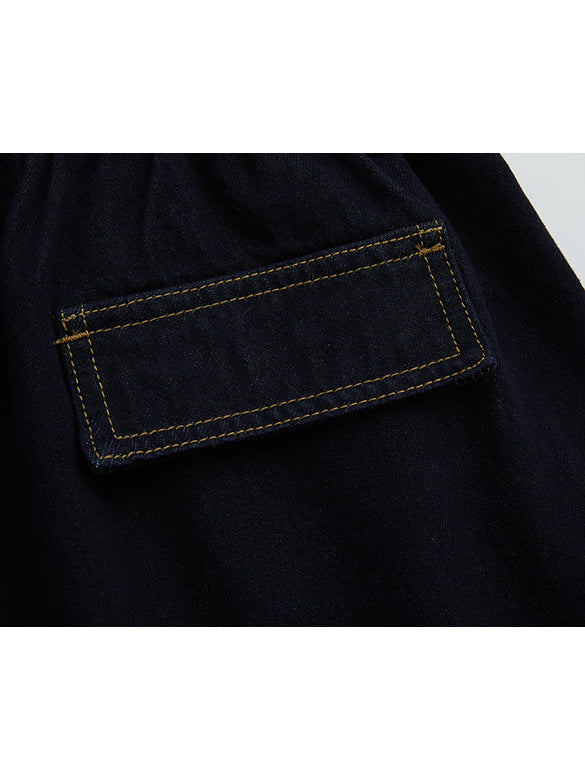 Rigid Denim Cargo Pants