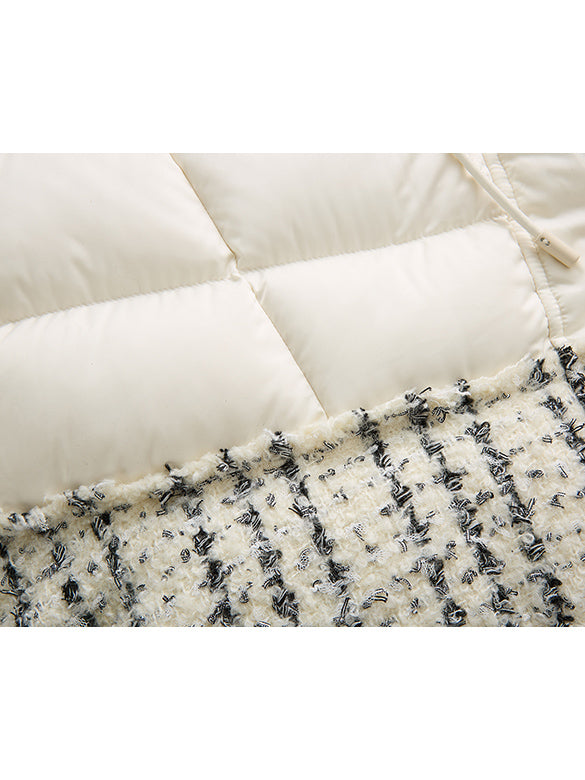 Tweed Combination Down Jacket