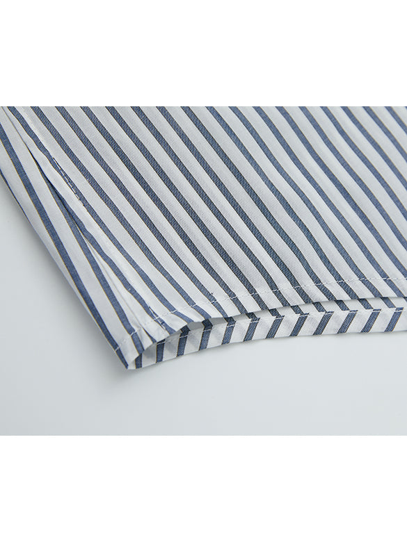 Printed Beads Stripe Shirt