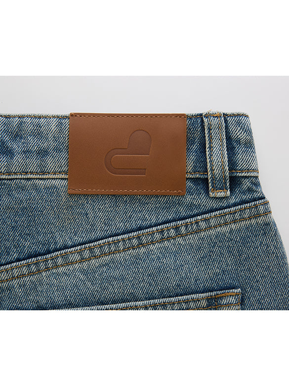 Painted & Beads Denim Pants