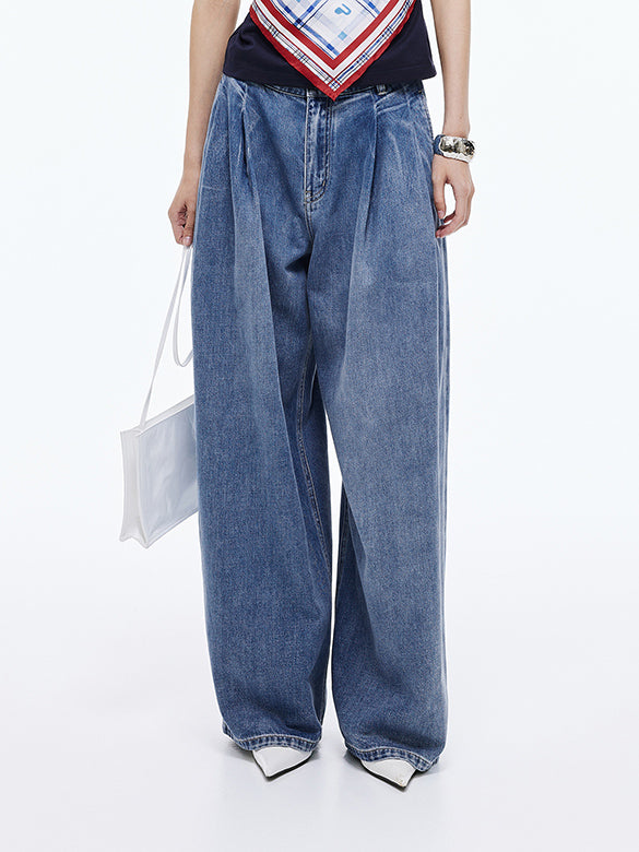 White Belted Denim Pants