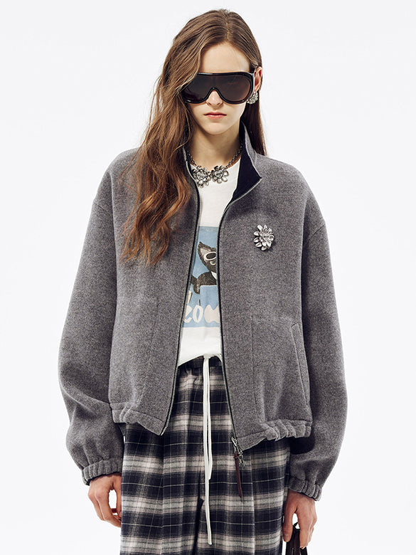 Reversible Freese Zipper Blouson