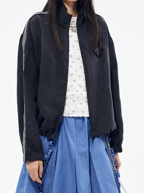 Sporty Zipper Blouson