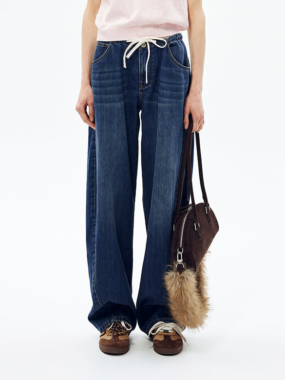 Waist Code Denim Pants