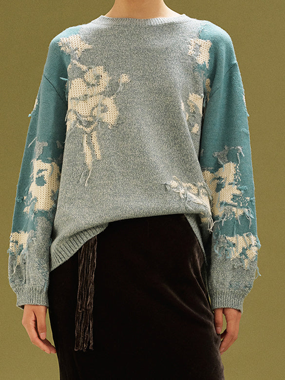 Embroidery Knit Top