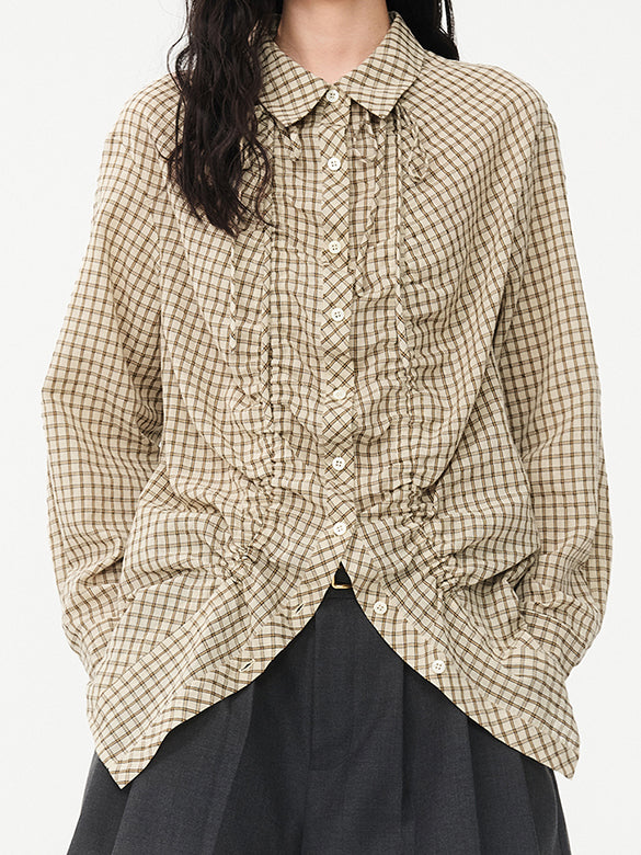 Plaid Code Design Shirt