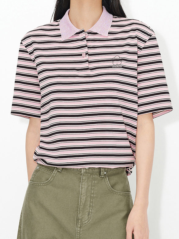 Stripe Polo Top